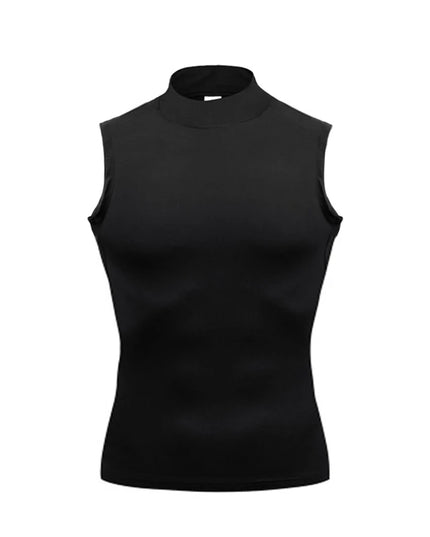 Men's Elastic Quick-Dry Slim Fit Turtleneck Vest