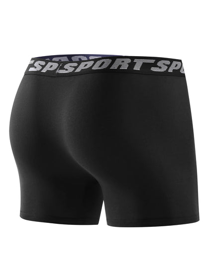 8-Pack Men's Boxer Briefs - Comfortable Long Men's Underwear