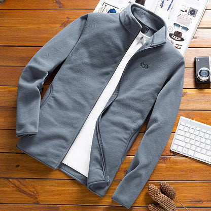 Men's Thermal Fleece Windbreaker Jacket - Various Colors