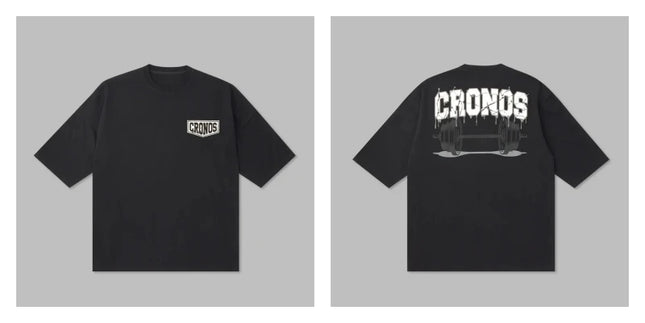 Cronos Men's Loose Fit Oversized Cotton T-Shirt