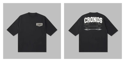 Cronos Men's Loose Fit Oversized Cotton T-Shirt