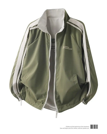 Men's Reversible Stand-Up Collar Jacket