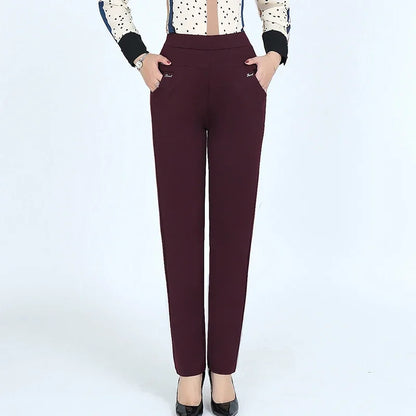 Women's High Waist Skinny Elastic Pants