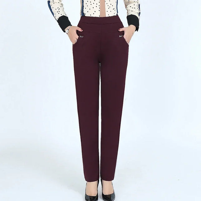 Women's High Waist Skinny Elastic Pants