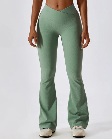 High Waist Flare Yoga Pants for Women - Wide Leg Flare Leggings