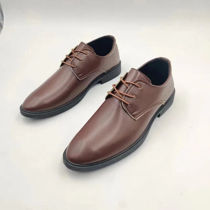 Men's Faux Leather Heightening Shoes - Stylish Elevated Men's Footwear