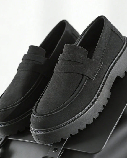 Men's Casual Slip-On Loafers Faux Suede Shoes