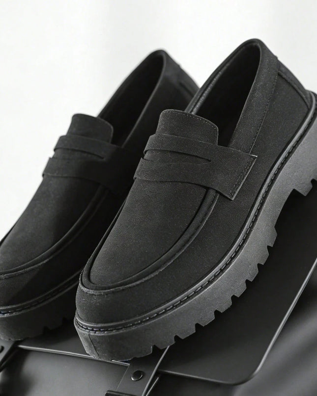 Men's Casual Slip-On Loafers Faux Suede Shoes
