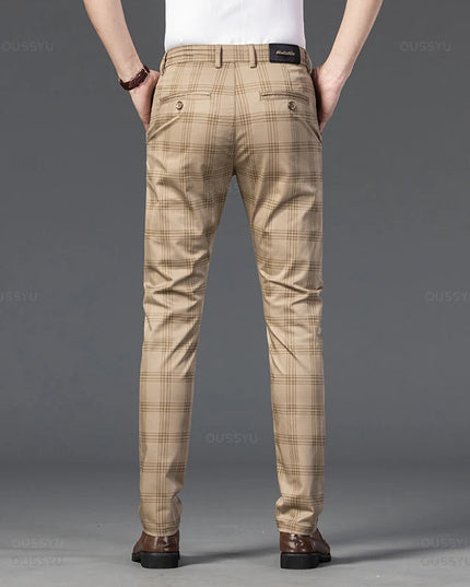 Men's Classic Stripe & Plaid Trousers – Stylish Men's Casual & Formal Pants