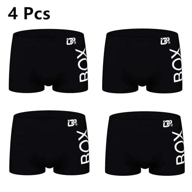 4-Piece Men's Cotton Breathable Soft Briefs Set