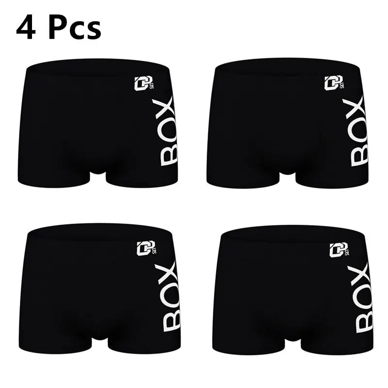 4-Piece Men's Cotton Breathable Soft Briefs Set