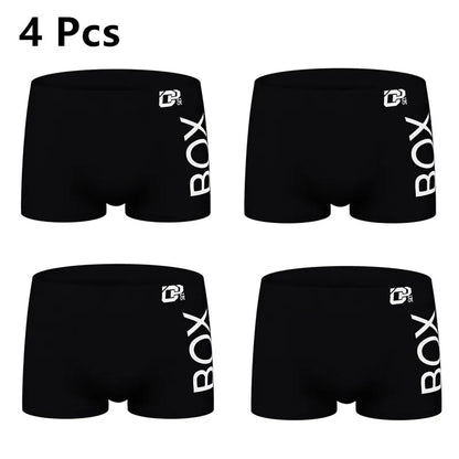 4-Piece Men's Cotton Breathable Soft Briefs Set