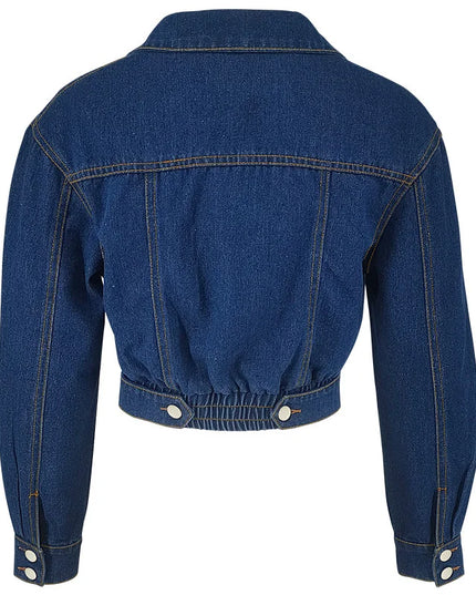 High-Waisted Cropped Jacket for Women - Slim Fit
