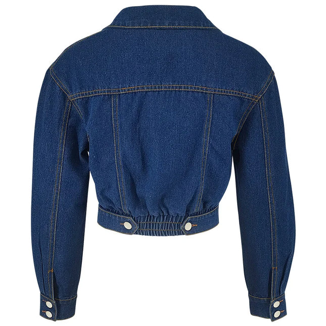 High-Waisted Cropped Jacket for Women - Slim Fit