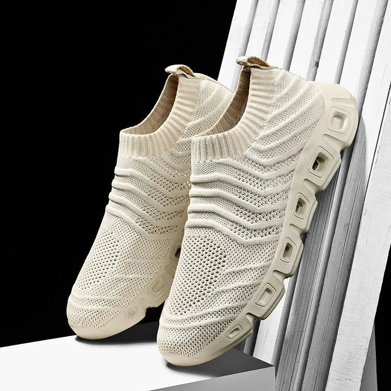 Men's Harajuku Style Breathable Slip On Sneakers