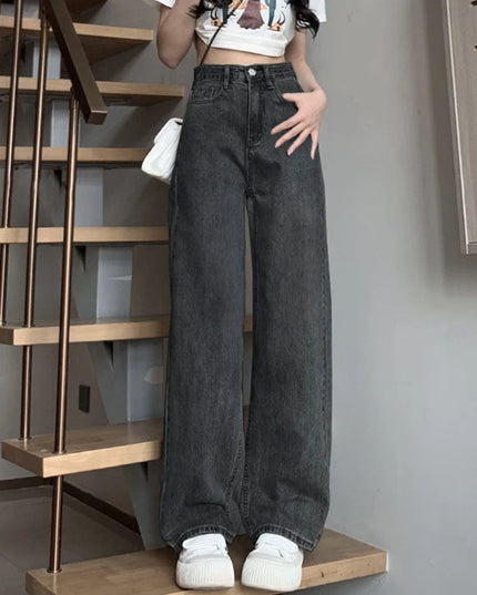 Vintage Women's Wide-Leg High-Waist Pants