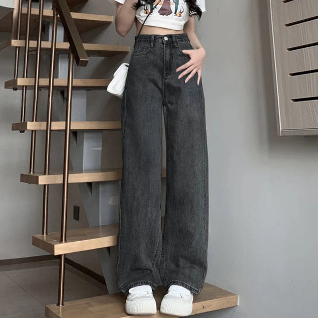 Vintage Women's Wide-Leg High-Waist Pants