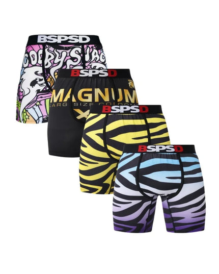 BPSD 4-Pack Men's Breathable Boxer Briefs Underwear