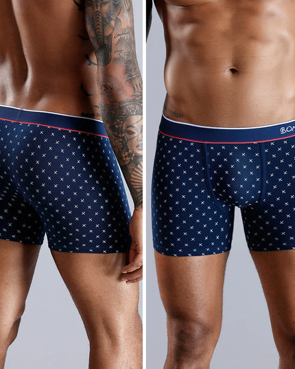 Men's Cotton Boxer Shorts - 4-Pack Comfortable Underwear for All-Day Wear