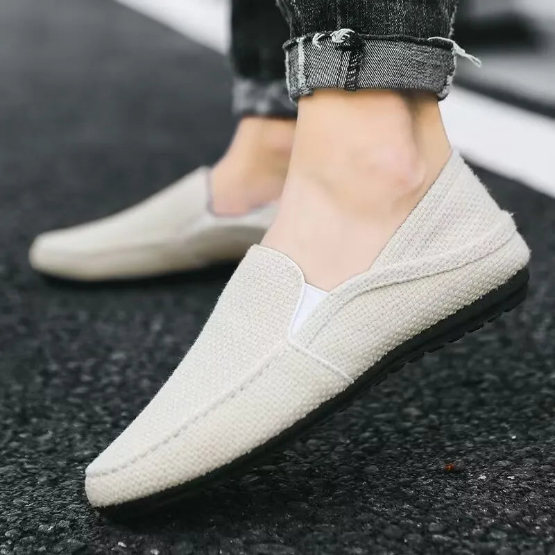 Breathable Men's Casual Flat Loafers with Soft Sole 