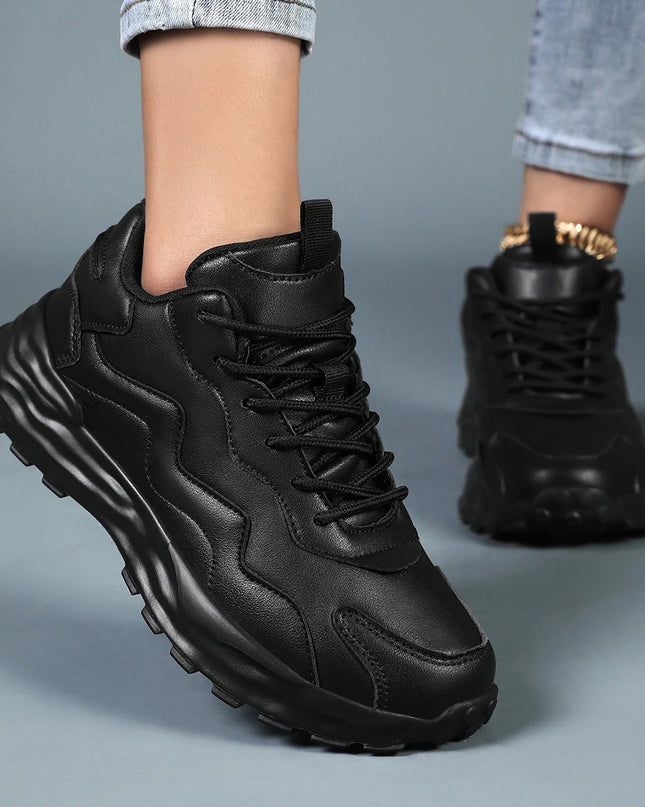 Breathable Women's Vulcanized Platform Casual Sneakers