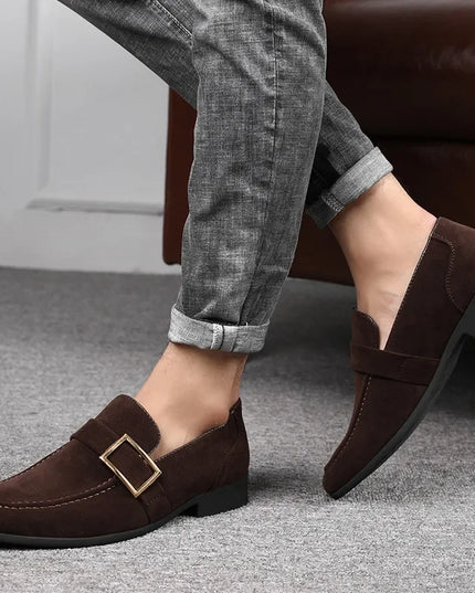 Men's Casual Faux Suede Slip On Shoes