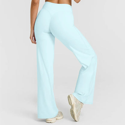 Women’s Flared Pants, Straight-Leg, Loose Fit