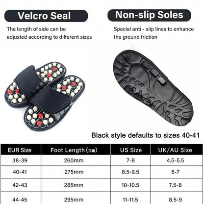 Unisex Foot Massage Slippers – Reflexology & Moxibustion Therapy for Relaxation and Foot Health