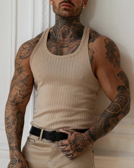 Men's Slim Ribbed Tank Top