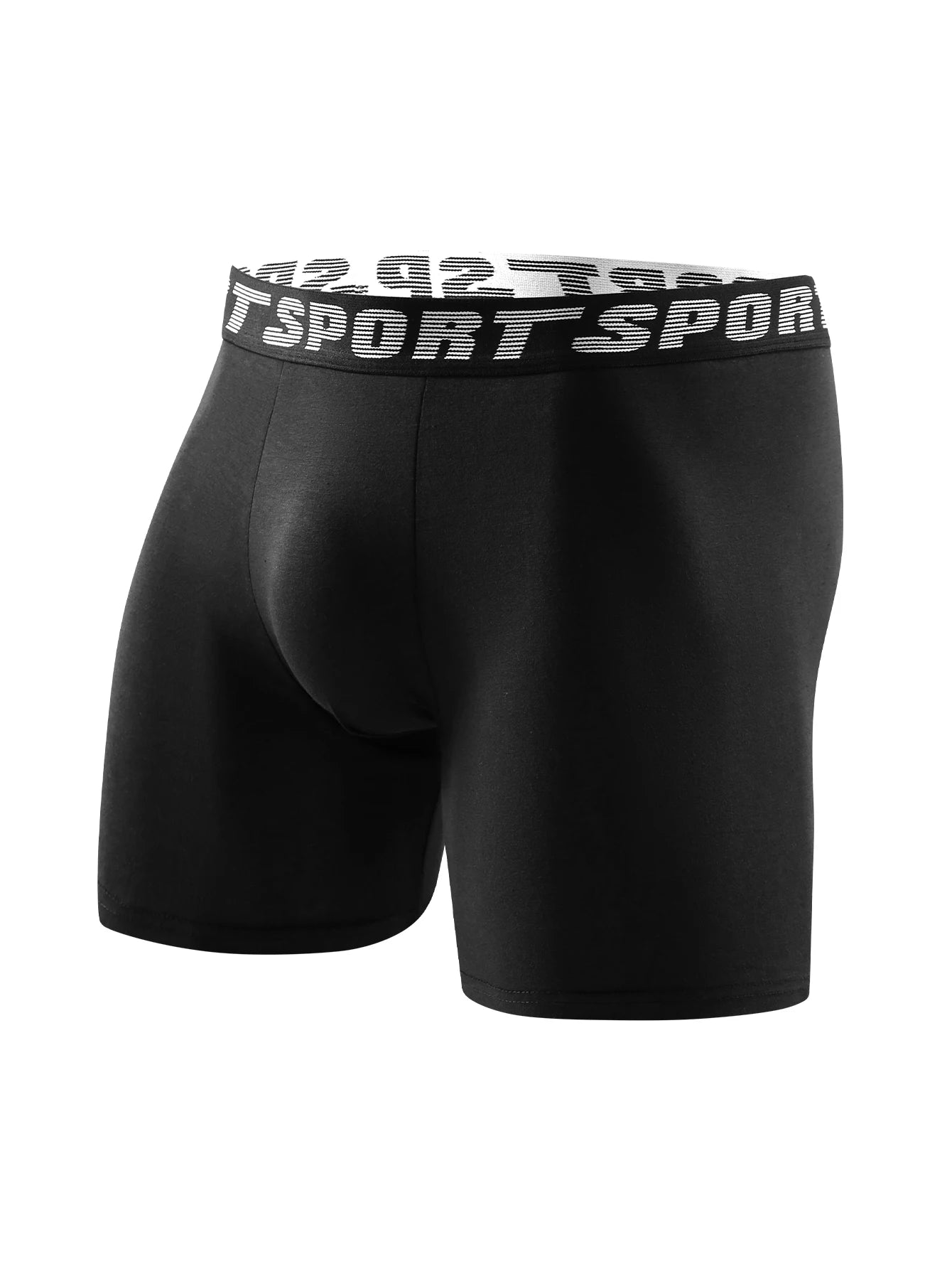 8-Pack Men's Boxer Briefs - Comfortable Long Men's Underwear