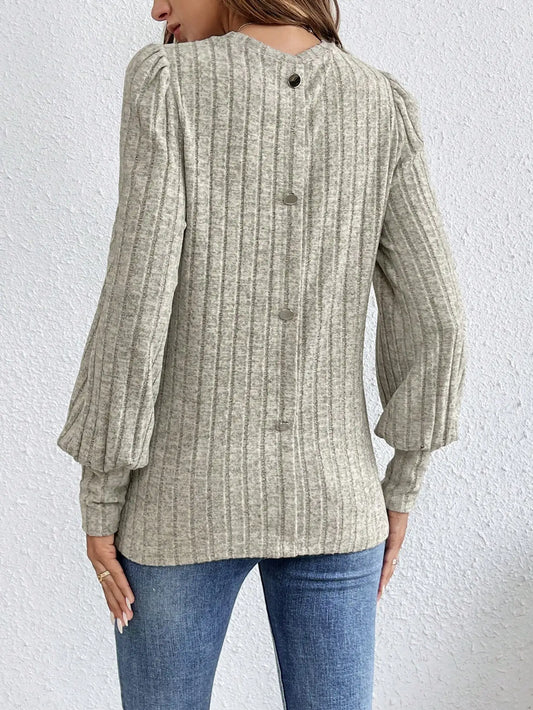 Women's Relaxed Fit Casual Crewneck Sweater