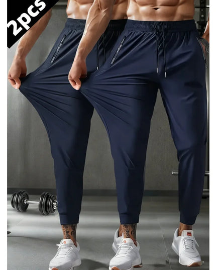 Men's 2-Pack Casual Quick-Drying Ice Silk Sweatpants