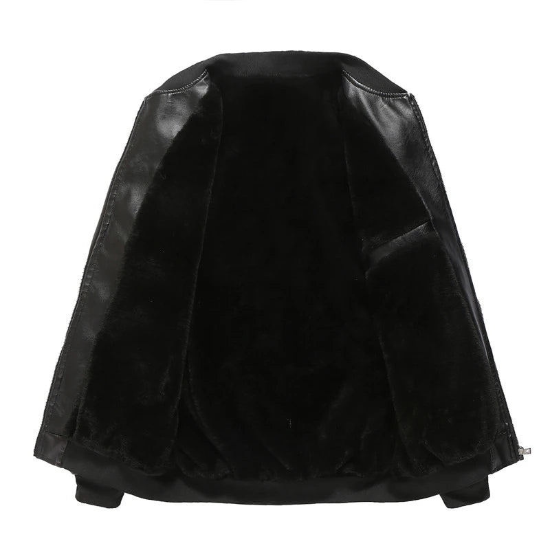 Men's Casual PU Leather Jacket