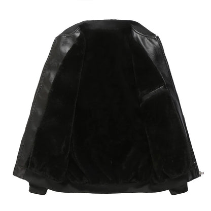 Men's Casual PU Leather Jacket