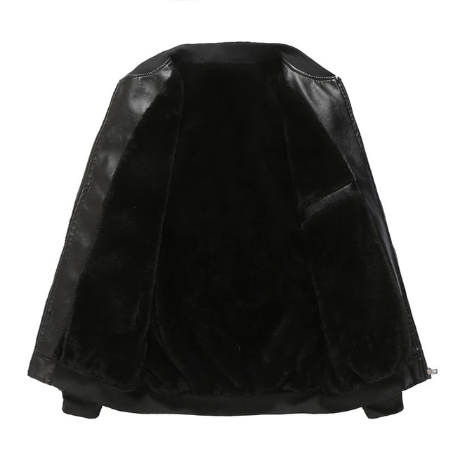 Men's Casual PU Leather Jacket