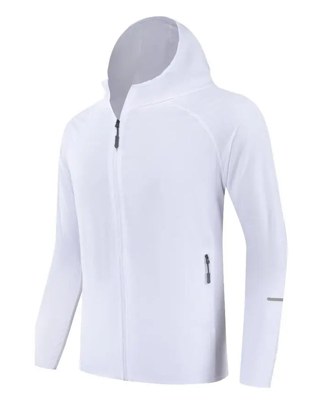 Men's Lightweight Quick-Dry Breathable Hooded Running Jacket