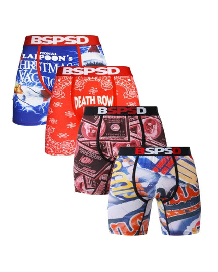 BPSD 4-Pack Men's Breathable Boxer Briefs Underwear