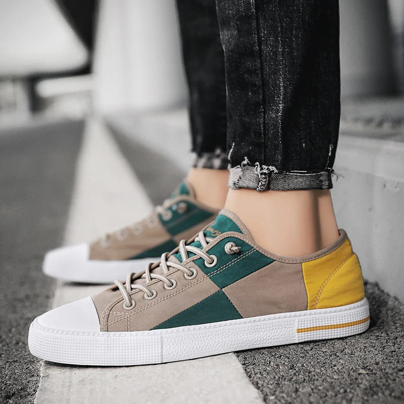 Men's Multicolor Casual Canvas Sneakers