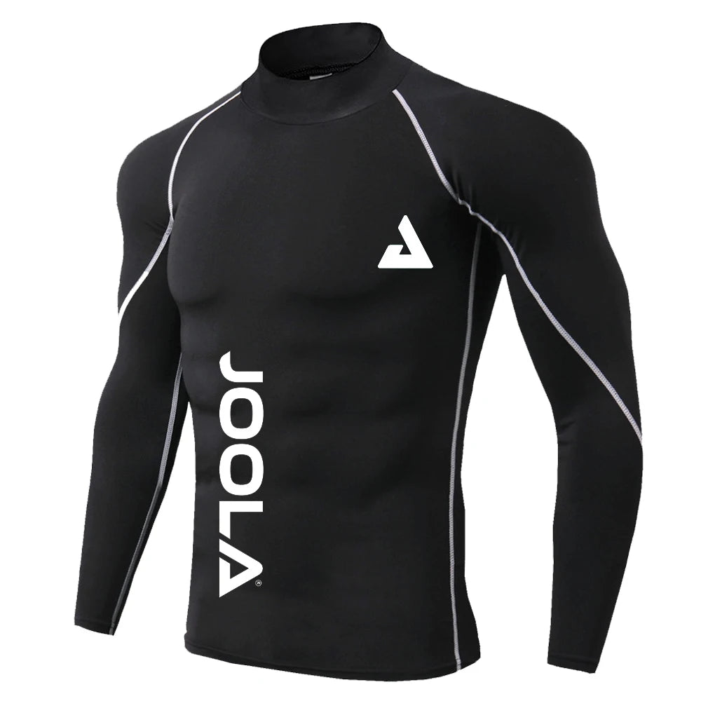 JOOLA Men's High Neck Fitness Sweater - Elastic, Quick-Drying