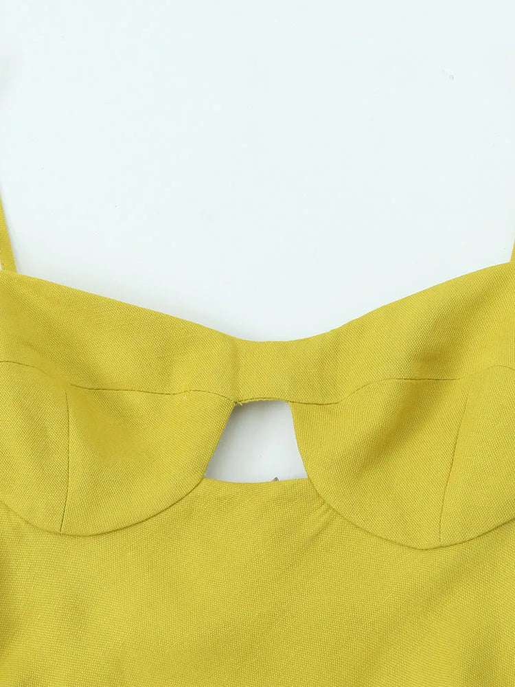 Women's Slim-Fit Dress with Delicate Straps