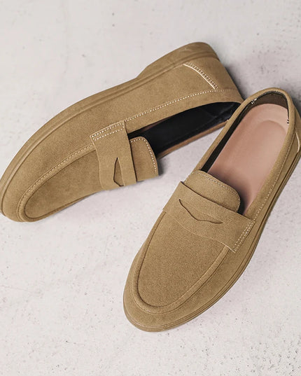 Men's Slip-On Loafers - Lightweight, Breathable, Comfortable Non-Slip Soft Sole