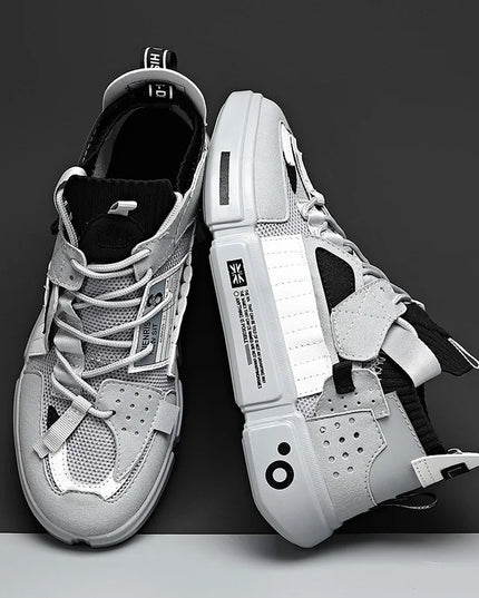 Men's Casual Sneakers - Breathable Luxury Trainers With Trendy Design
