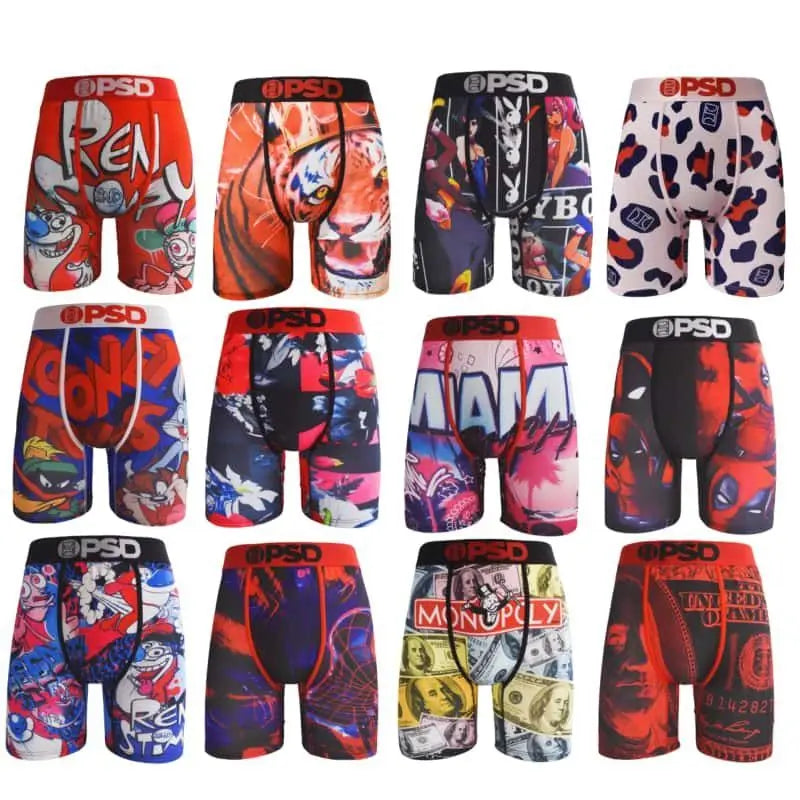 PSD Men's Breathable Boxer Briefs Underwear - Comfortable Pouch Underpants