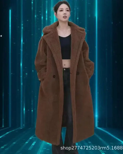 Women's Faux Fur Coat - Long, Thick, Warm, Elegant Winter Coat for Women