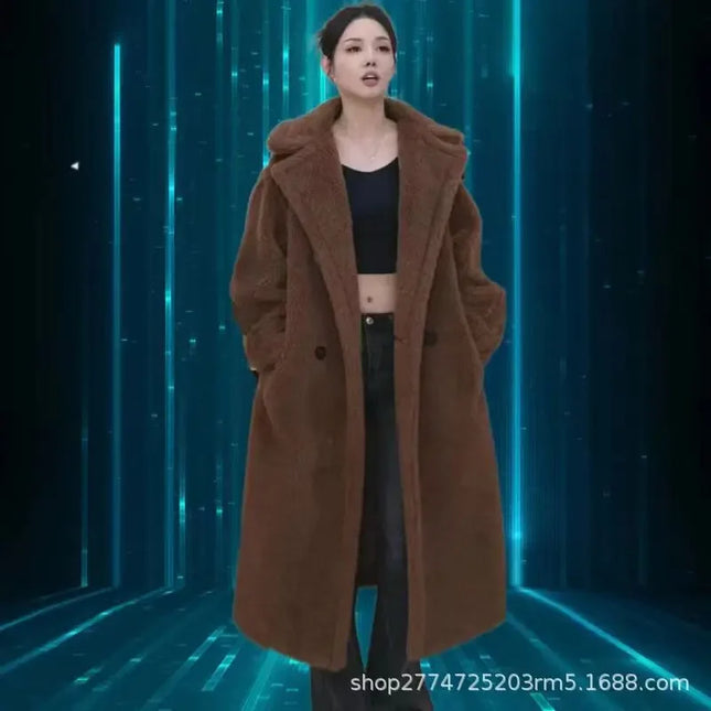 Women's Faux Fur Coat - Long, Thick, Warm, Elegant Winter Coat for Women