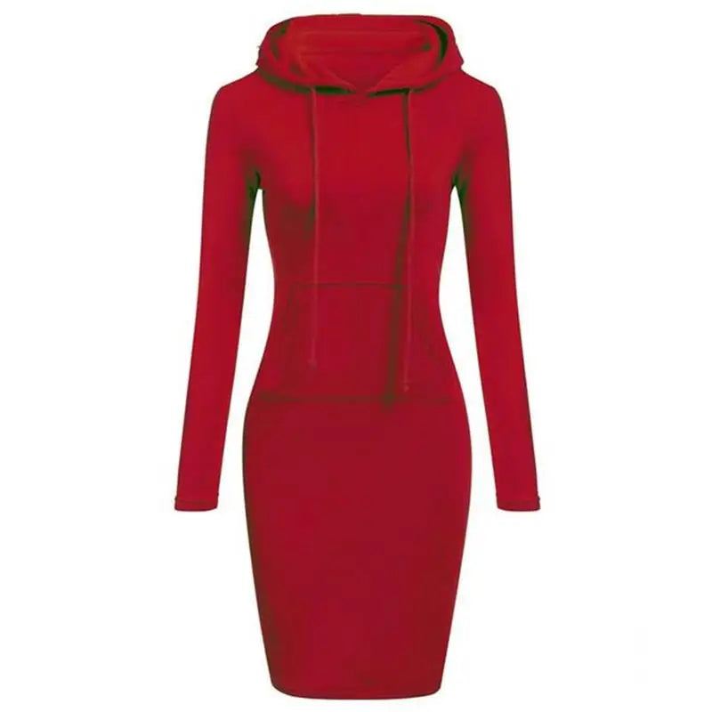 Chic Hooded Long Dress for Women