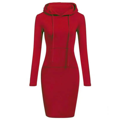 Chic Hooded Long Dress for Women