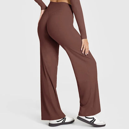 Women’s Flared Pants, Straight-Leg, Loose Fit