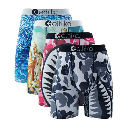 ETHIKA Men's 3-Piece Hipster Underwear Set – Comfortable & Stylish Men's Briefs Pack