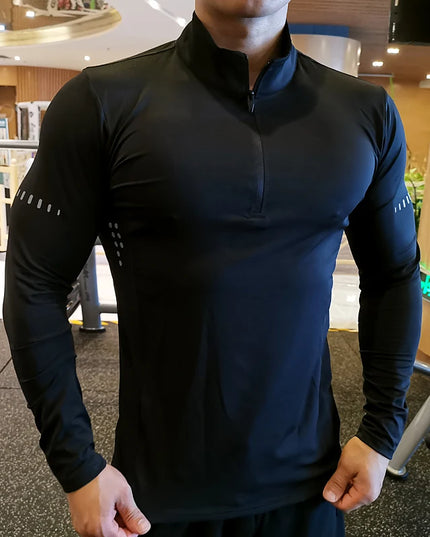 Men's Athletic Long Sleeve Compression Sweater